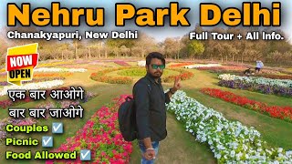 Most beautiful park in delhi  Nehru park delhi  Chanakyapuri  Nehru park full tour  all info [upl. by Adniuqal857]