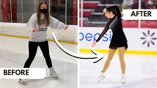 I BECAME A COMPETITIVE FIGURE SKATER IN 2 YEARS… I STARTED AT 15  2 year figure skating progress [upl. by Linetta]