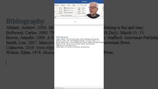 How to Insert a Bibliography in Microsoft Word [upl. by Fevre]