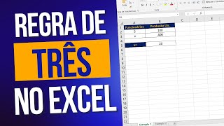 Regra de 3 no Excel Como Calcular [upl. by Ki477]