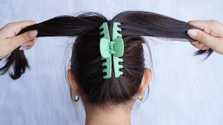 Latest Hairstyle For Ladies 2023 – Easy Bun Hairstyle With Claw Clip  Juda Hairstyle For Summer [upl. by Mitchiner949]