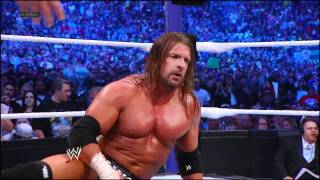 Raw Undertaker vs Triple H  WrestleMania XXVII highlights [upl. by Schulz]