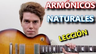 Como Hacer Armonicos Naturales En Guitarra [upl. by Debee]