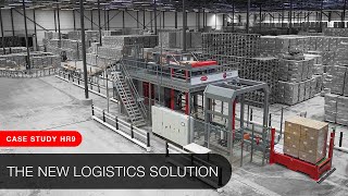 Palletizing Case study Automatic Container Unloading  logistics palletizing system Highrunner HR9 [upl. by Dreddy]