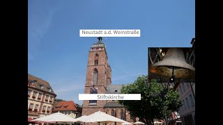 Neustadt ad Weinstraße D  Die Glocken der Stiftskirche Geläutepräsentation Turmaufnahme [upl. by Ehcram]