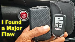 Flaw I found Testing Signal Blocker for Key Fobs  Protect a car from THEFT Cars with KEYLESS Entry [upl. by Karyl]