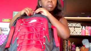 North Face Backpack Review Whats in my Backpack [upl. by Narcho]