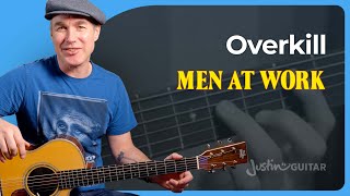 Overkill by Men At Work  Guitar Lesson  Colin Hays Acoustic Version [upl. by Brandenburg]