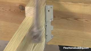 How to Install a Joist Hanger [upl. by Eissolf]