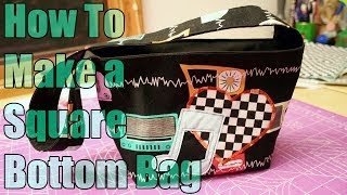 Sewing Tutorial  How to Make a Square Bottom Bag  WhatTheCraftcom [upl. by Groot]