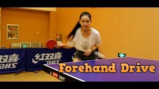 Forehand Drive Technique in Table Tennis [upl. by Amsed116]