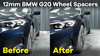 2023 BMW G20G21 12mm Wheel Spacers Before and After  BONOSS BMW Parts formerly bloxsport [upl. by Ydnik]