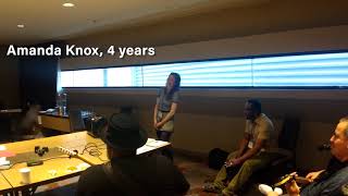 Amanda Knox rehearses quotFeeling Goodquot with the Exoneree Band [upl. by Walcoff]