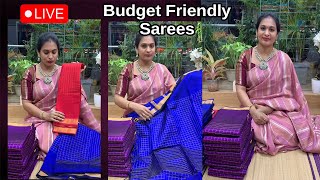 Budget Friendly Sarees With Prices  Santhi Tripuraneni Studio brideneeds [upl. by Old243]