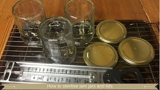 How to sterilise jam jars and how to sterilise jar lids [upl. by Leventhal]