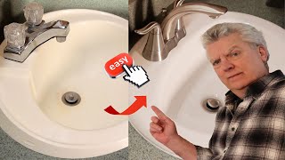 Drop In Bathroom Sink Replacement [upl. by Ailene]