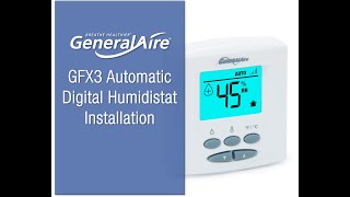 GeneralAire® GFX3 Humidistat Installation [upl. by Reisinger293]