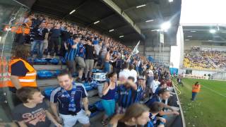 Waasland Beveren  Club Brugge North Fanatics 260714 [upl. by Ellehcram]