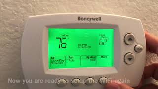 Connect Honeywell Thermostat to WiFi easy steps [upl. by Bouchier]