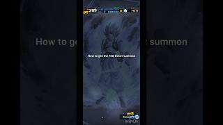 How to get the 100 ticket summon dbl viral dragonballlegends dblegends dbl dragonball [upl. by Kieger966]