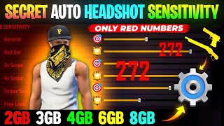 Free Fire Max Auto Headshot Trick 2023 Sensitivity  2gb 4gb 6gb Ram Headshot Sensitivity Setting [upl. by Yauqaj]