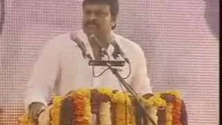 Chiranjeevi launches Praja Rajyam party in Tirupati [upl. by Nylaret]