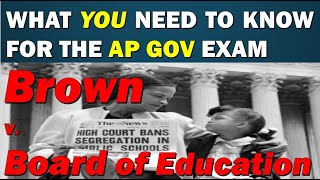 Case 14 Brown v Board of Education AP GoPo [upl. by Onairotciv]