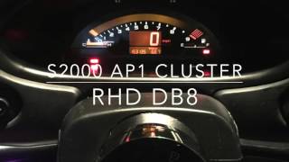 S2000 Cluster on RHD DB8 Integra [upl. by Seagraves]