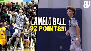 The Full Game LaMelo Ball Scored 92 Chino Hills DESTROYS Los Osos AGAIN FULL HIGHLIGHTS [upl. by Eilrebma]