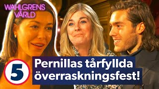 Wahlgrens värld  Bianca amp Benjamin toköverraskar Pernilla på hennes födelsedag  Kanal 5 Sverige [upl. by Kamp]