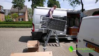 Installatie Zonnepanelen Op De Camper [upl. by Mignon]