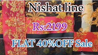 Nishat Sale Today Flat 40Nishat Unstitched Sale 2024Nishat Sammar Clearness Sale 2024 [upl. by Leboff]