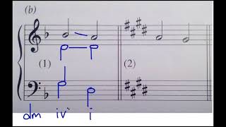 Music Theory PartWriting Plagal Cadences Given Only Melody [upl. by Nosidam509]