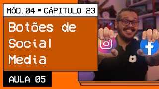 Criando os botões para redes sociais  Curso em Vídeo HTML5 e CSS3 [upl. by Iahk]