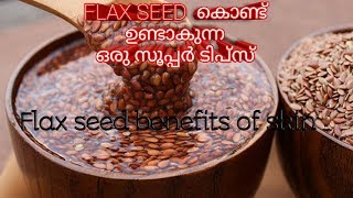 Flax seeds benefits for skin in malayalam beauty and healthy tips [upl. by Palmore]