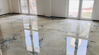 How we made designer Metallic Epoxy floors [upl. by Hunger]