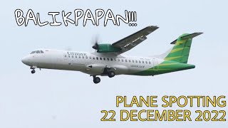 Plane Spotting  22 December 2022 at Balikpapan Sepinggan Intl Airport [upl. by Yelsgnik367]