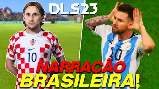 NARRAÃ‡ÃƒO BRASILEIRA NO DREAM LEAGUE SOCCER GALVÃƒO BUENO LUIS ROBERTO CLÃ‰BER MACHADO [upl. by Battista560]