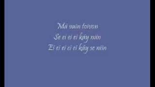 Finlanders Sun ja mun Lyrics [upl. by Ackerman703]