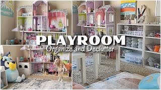 PLAYROOM ORGANIZATION  Declutter and Organize  Kids Art Supplies Organization Ideas  Satisfying [upl. by Shenan]