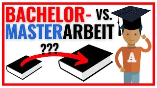 Der Unterschied zwischen Bachelorarbeit und Masterarbeit wichtig 🎓 [upl. by Enitsej]