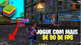 COMO JOGAR COM MAIS DE 90 DE FPS NO BLUESTACKS 5  FREE FIRE PC😱🔥 [upl. by Romo]