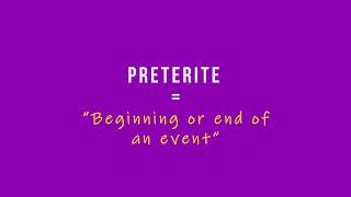 Spanish Past Tense Preterit vs Imperfect Stop Getting Confused [upl. by Atinnod]