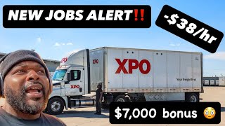 XPO LOGISTICS is paying up to 100k with a 7000 BONUS to drive local 👀💰 [upl. by Elylrac]