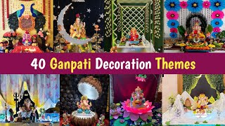 Ganpati Decoration Themes  40 Best Decoration Ideas  Ganpati Decore [upl. by Htebezile]