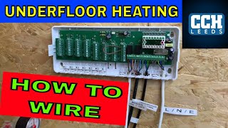 Plumbing  How To Wire Underfloor Heating  Wet Underfloor Heating [upl. by Eicart]