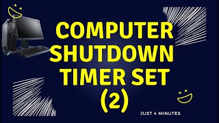 Schedule automatic shutdown time on Windows 10 [upl. by Engelhart315]