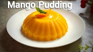 EGGLESS STEAMED MANGO CARAMEL CUSTARD  EASY MANGO DESSERT RECIPE [upl. by Ball]