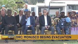 DR Congo MONUSCO begins withdrawal hands over first UN base to national police [upl. by Gem]