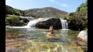 Arran IslandScotland  Walk and swimming in river near Sannox [upl. by Ruthy241]